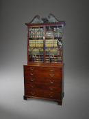 Stock no: 20230 
 A fine George III mahogany Secretaire Bookcase 
 Circa 1770