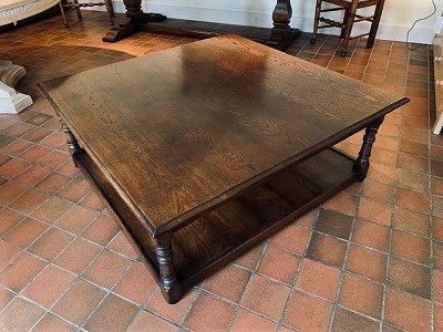 oak antique side table